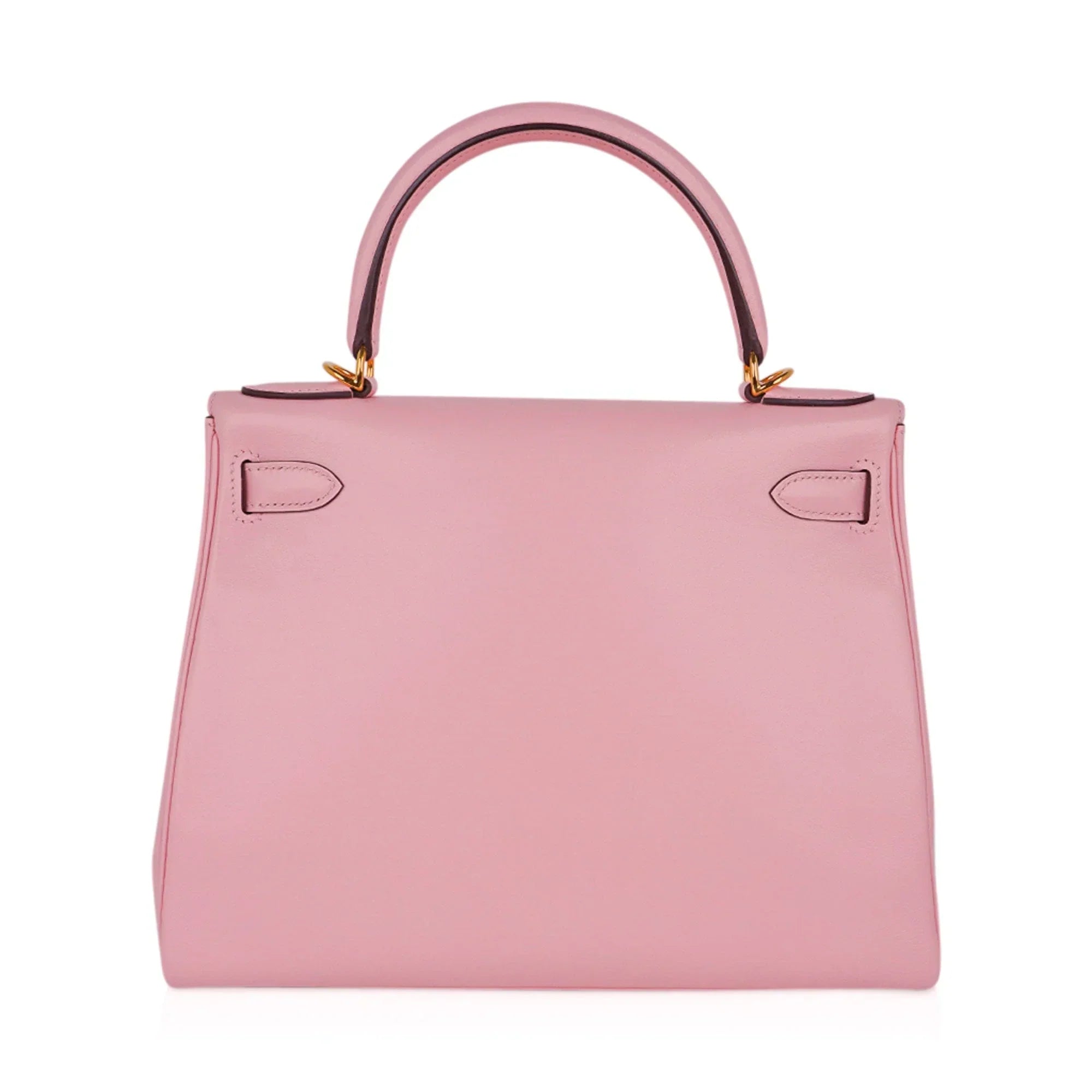 Kelly 28 Bag Rose Sakura Gold Hardware Swift Leather