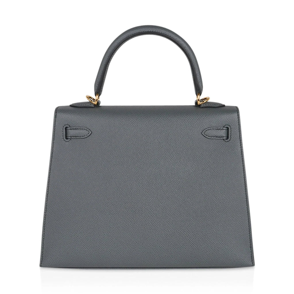 Kelly Sellier 25 Bag Vert Amande Gold Hardware Epsom Leather