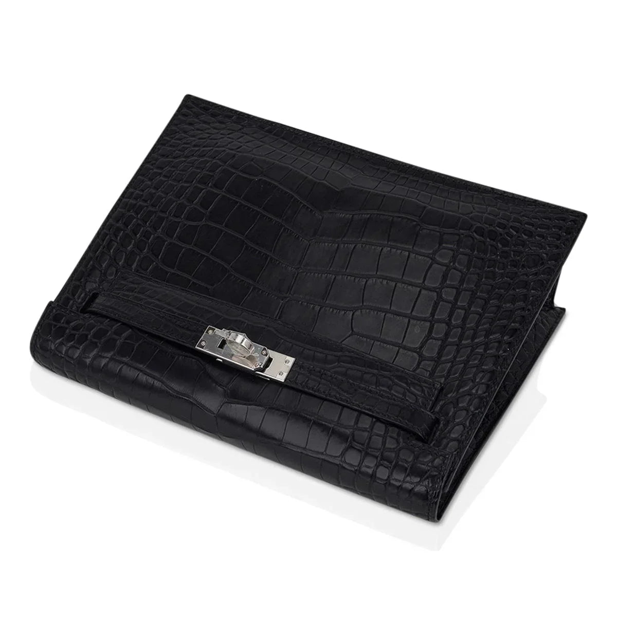 Limited Edition Kelly Danse Bag Matte Black Crocodile