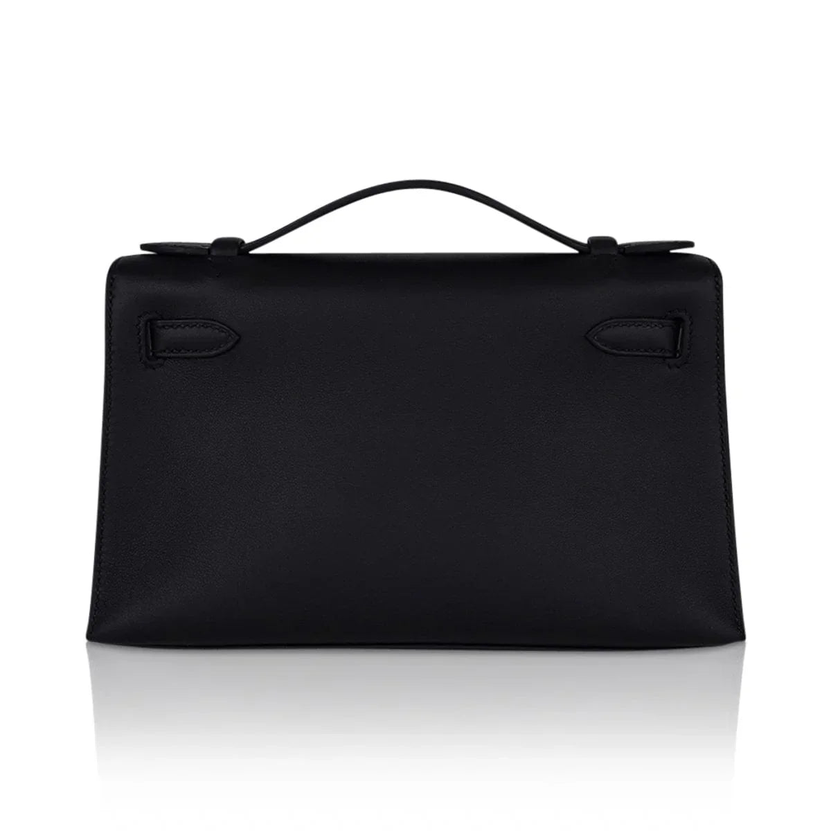 Kelly Pochette Bag Black Rose Gold Hardware Clutch