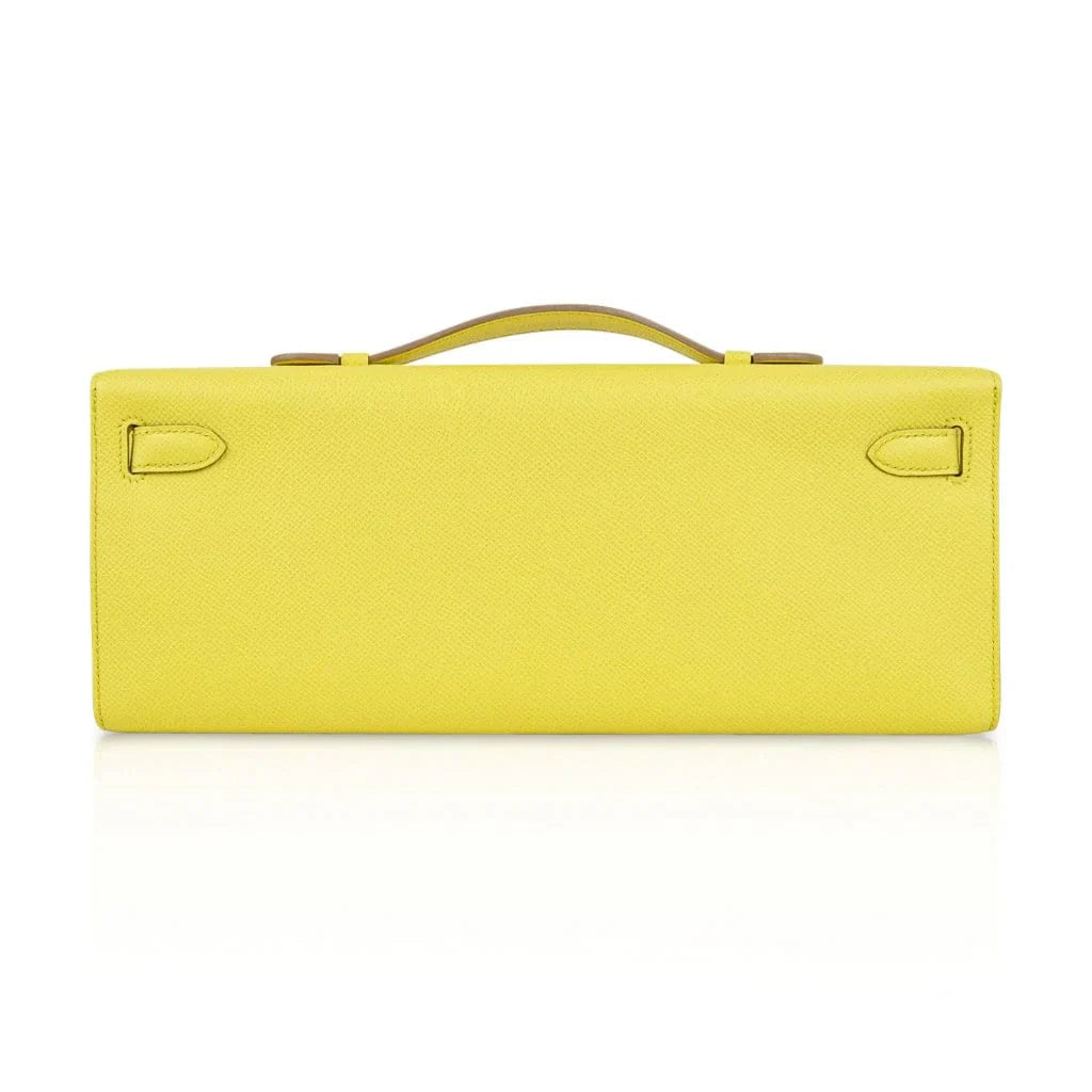 Kelly Cut Bag Clutch Souffre Rare to Find Epsom Leather