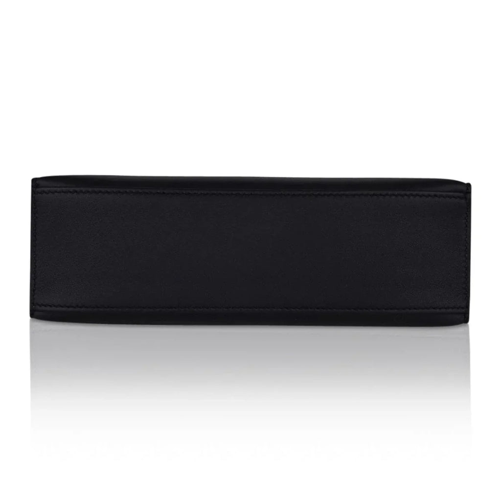 Kelly Pochette Bag Black Rose Gold Hardware Clutch