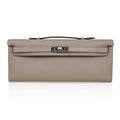 Kelly Cut Bag Gris Asphalte Gray Clutch Swift Palladium