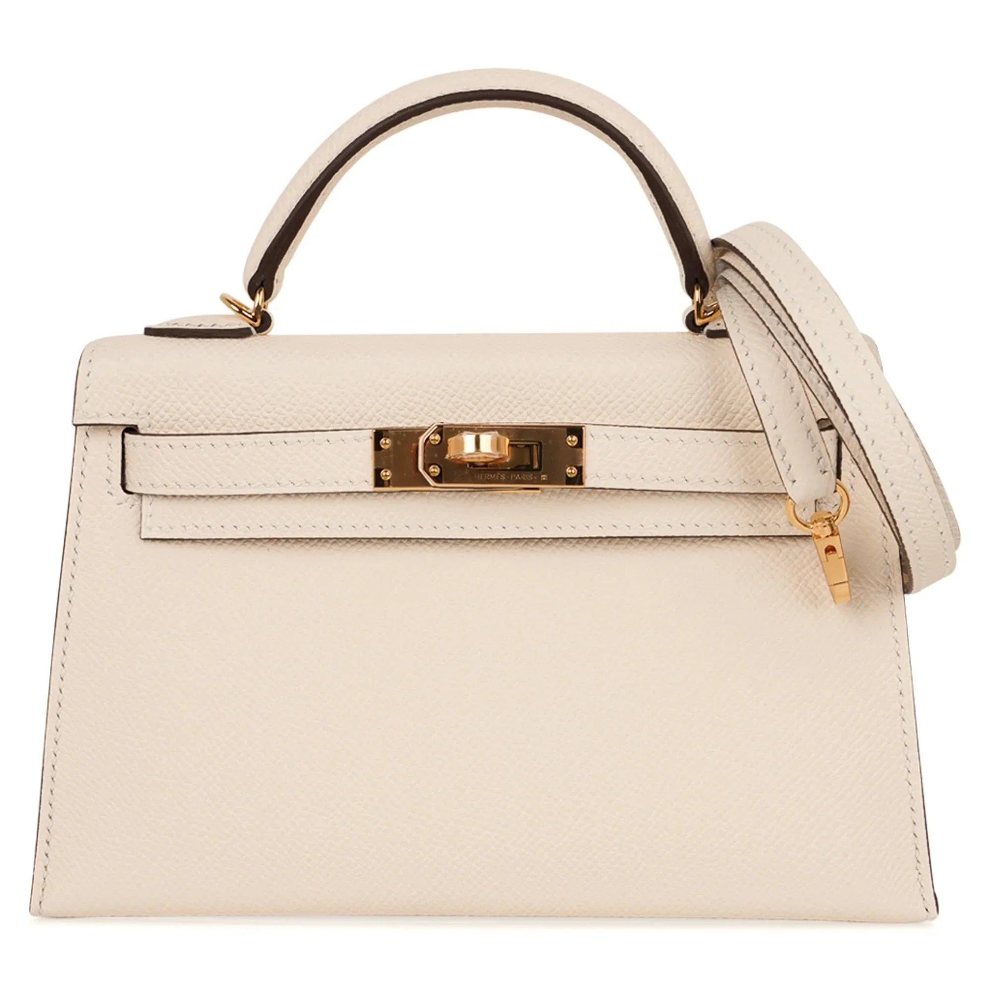 Mini Kelly 20 Bag Sellier Nata Epsom with Gold Hardware
